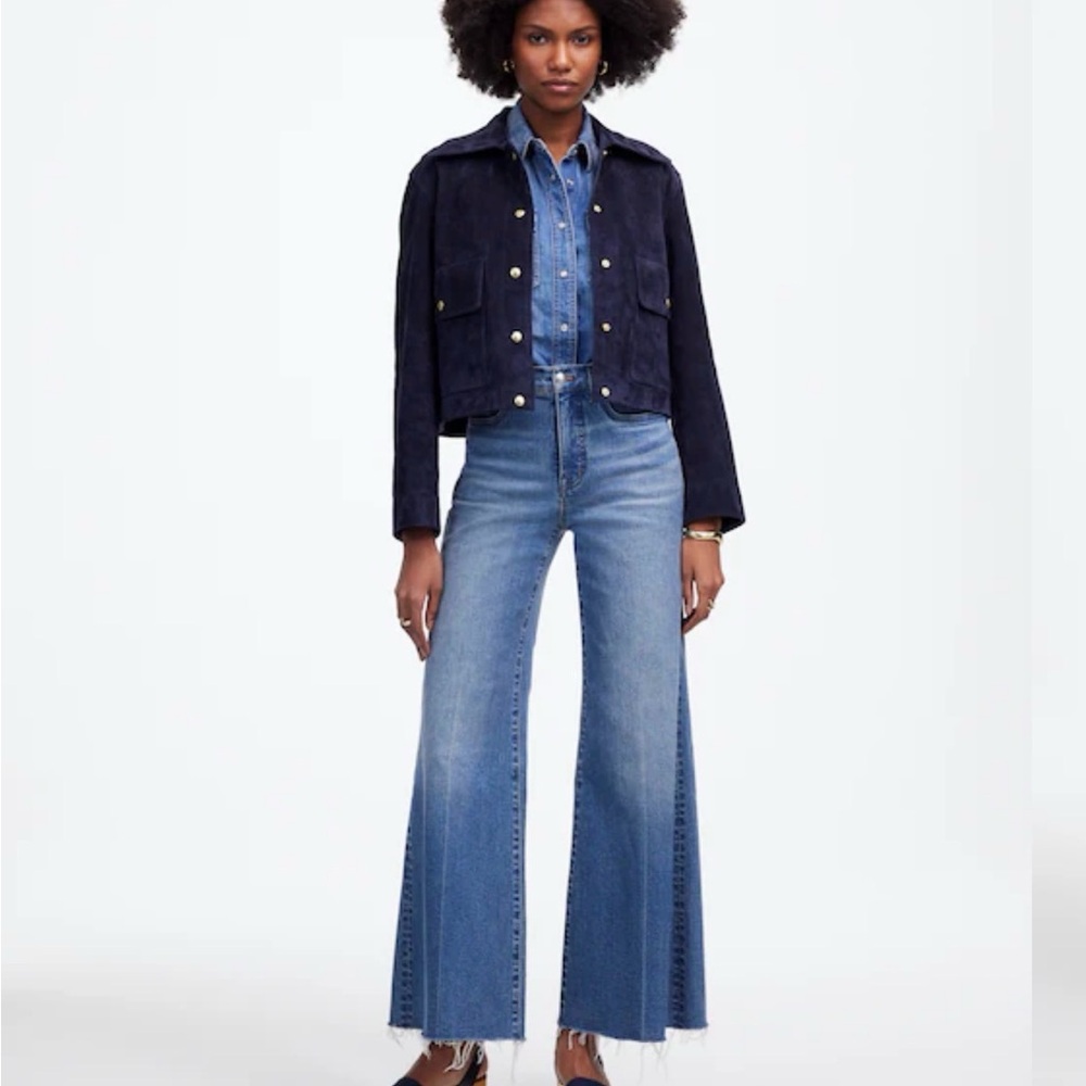 Madewell Petite Flared Crop Jeans BNWT